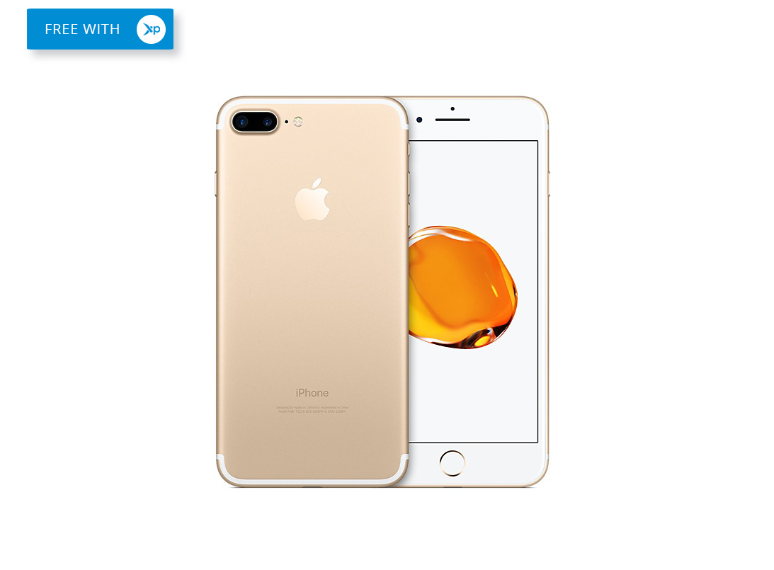 free Iphone 7 plus in gold