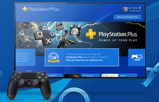 Screen options with the free ps4