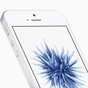 free iphone SE in white