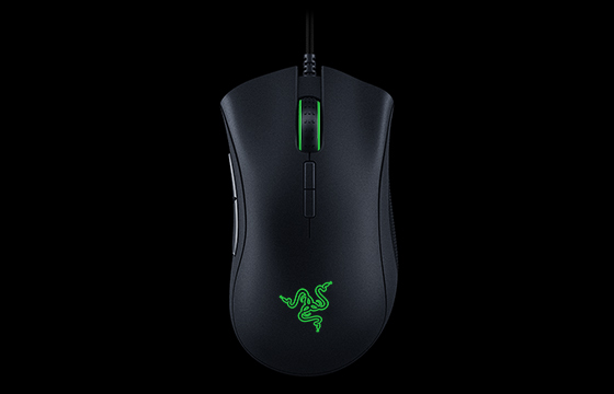 black Razer mouse